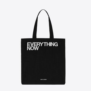 Saint Laurent "EVERYTHING NOW" Tote Bag, Black